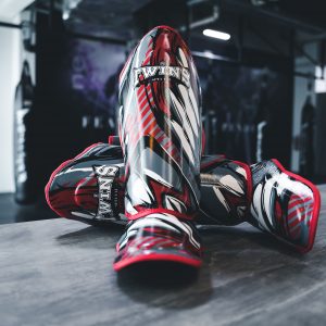 Twins Shin Guards - Red Claw